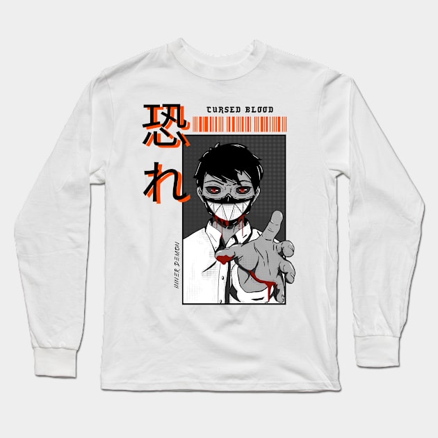 Cursed Blood - Manga Inspired Long Sleeve T-Shirt by Red Rov